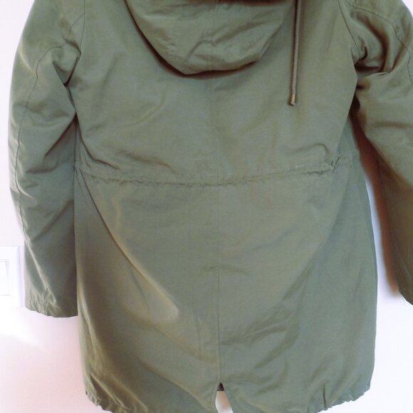 Winter woman coat olive color size S - Picture 12 of 14